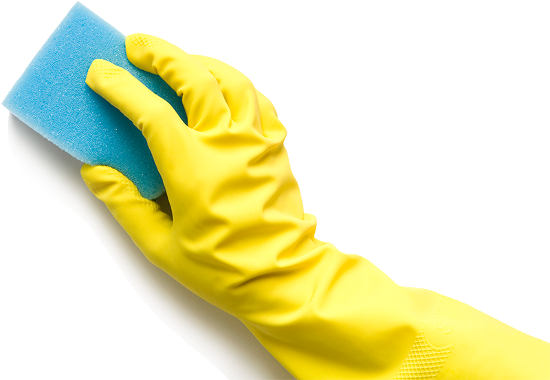 Washing Sponge In Hand Png - Hand Cleaning With Sponge (919x626), Png Download