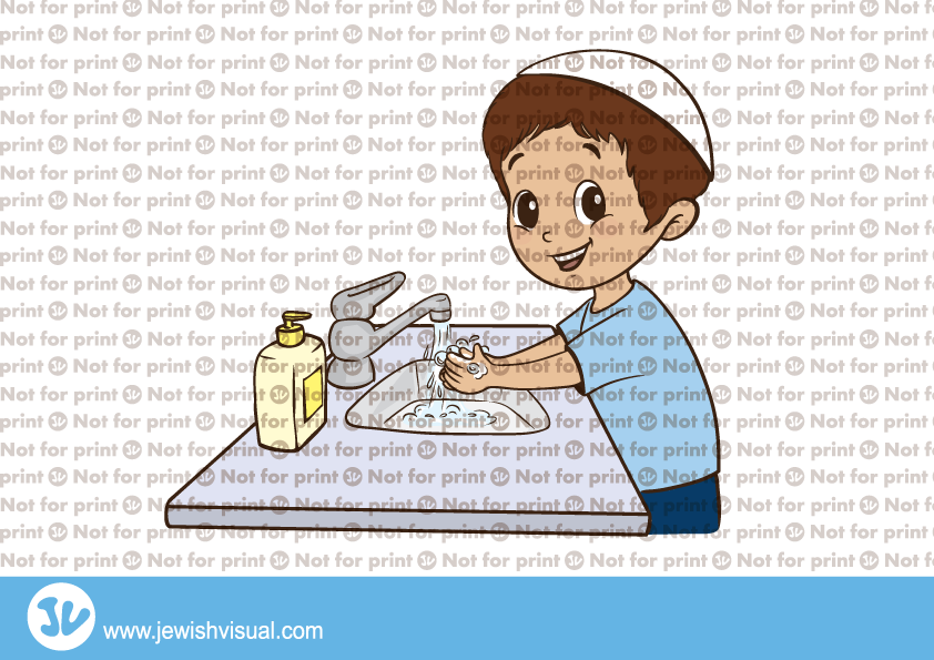 Boy Washing Hands - Washing (842x595), Png Download