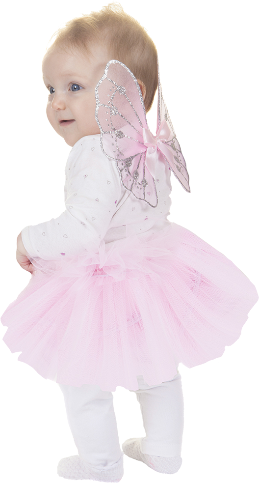 Baby Tutu & Wings 0-12 Months - Creative Education Of Canada Baby Tutu And Wings Set (608x1050), Png Download