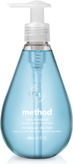 Gel Hand Wash - Method Sea Minerals Hand Wash (322x558), Png Download