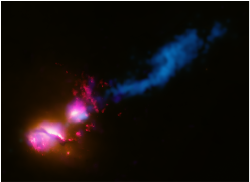 Galaxy Fires At Neighboring Galaxy - M Atome Digital 005 - Kantyze - Download (640x360), Png Download