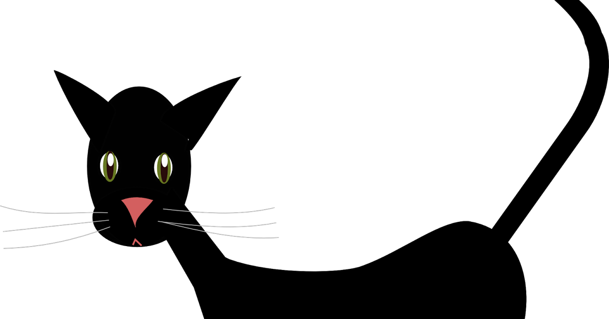 Cat Scratches Clipart - Black Cat (1200x630), Png Download