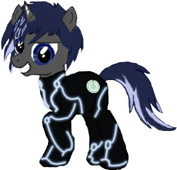 Scratched Disk Tron - Cartoon (360x432), Png Download