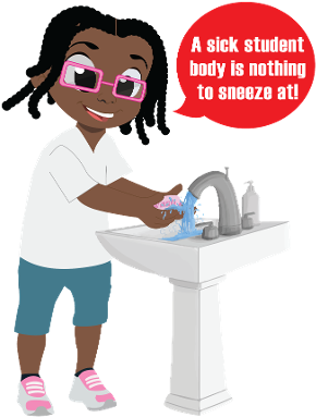 Clean Hands Coalition - Cartoon (327x446), Png Download