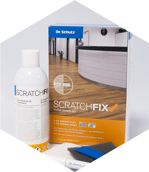 Fine Scratches, The Pu Repair Pen For Mending Deep - Dr Schutz Scratchfix Floor Repair Set (585x585), Png Download
