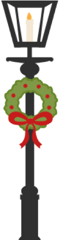 Lamp Post Clipart Christmas - Street Light (640x480), Png Download
