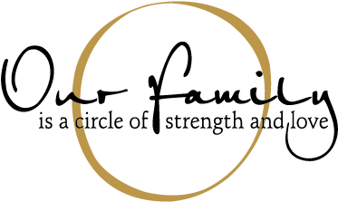 Download Free Quotes - Family A Circle Of Strength And Love (450x450), Png Download