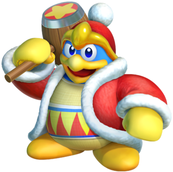 Ksa King Dedede Artwork Transparent - King Dedede Star Allies (350x348), Png Download