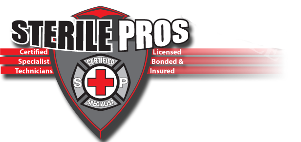 Sterile Pros: Crime Scene Clean Up / Suicide Clean (616x291), Png Download