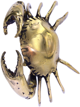 Mr Pinchy Brass Sea Crab - Chesapeake Blue Crab (480x368), Png Download