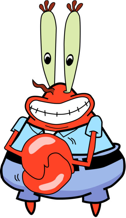 Mr Krabs Png For Kids - Transparent Mr Krabs Png (406x700), Png Download