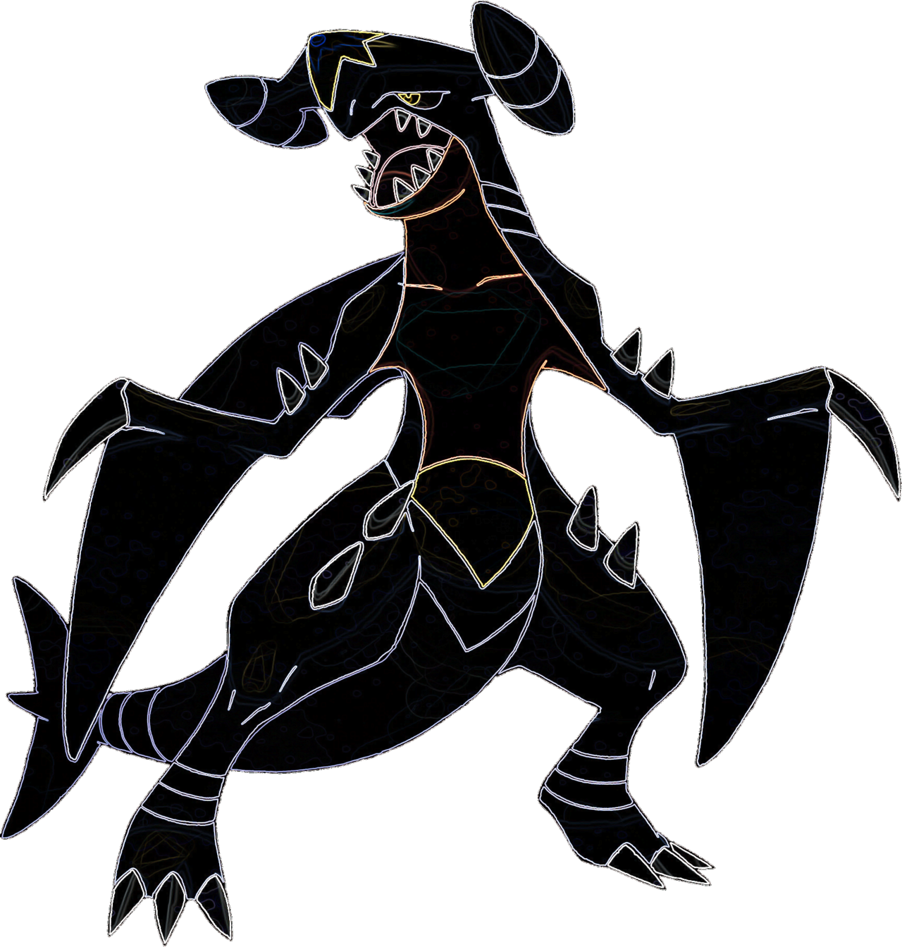 Mr Crabs Spongebob Pokemon Noivern Garchomp Bowser - Garchomp Pokemon (1280x1344), Png Download