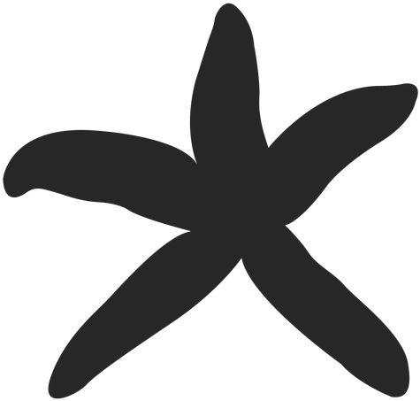 Starfish Silhouette Transparent Cliparts - Estrella De Mar Silueta Png (475x453), Png Download