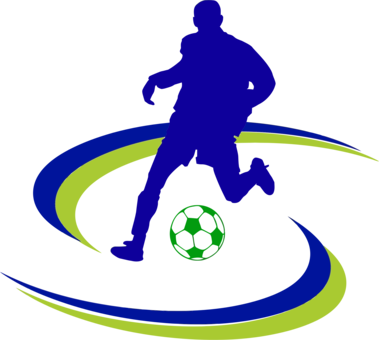 Football Player Goal Sports - Soccer Ball (379x340), Png Download