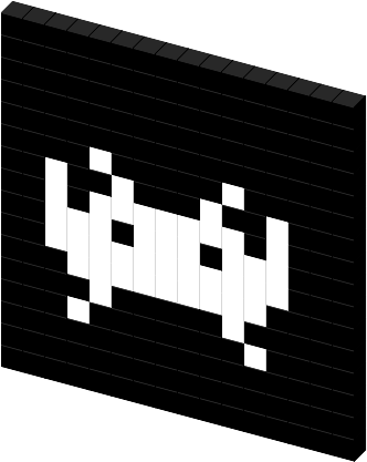 View Favicon On T-shirt - Space Invaders Fridge Magnets (340x431), Png Download