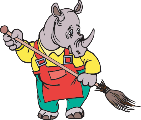 Not All Plants And Animals Get Eaten By Consumers - Rhinoceros (491x418), Png Download