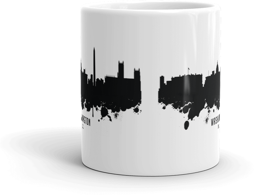Washington Dc Skyline Coffee Mug - Skyline (1000x1000), Png Download