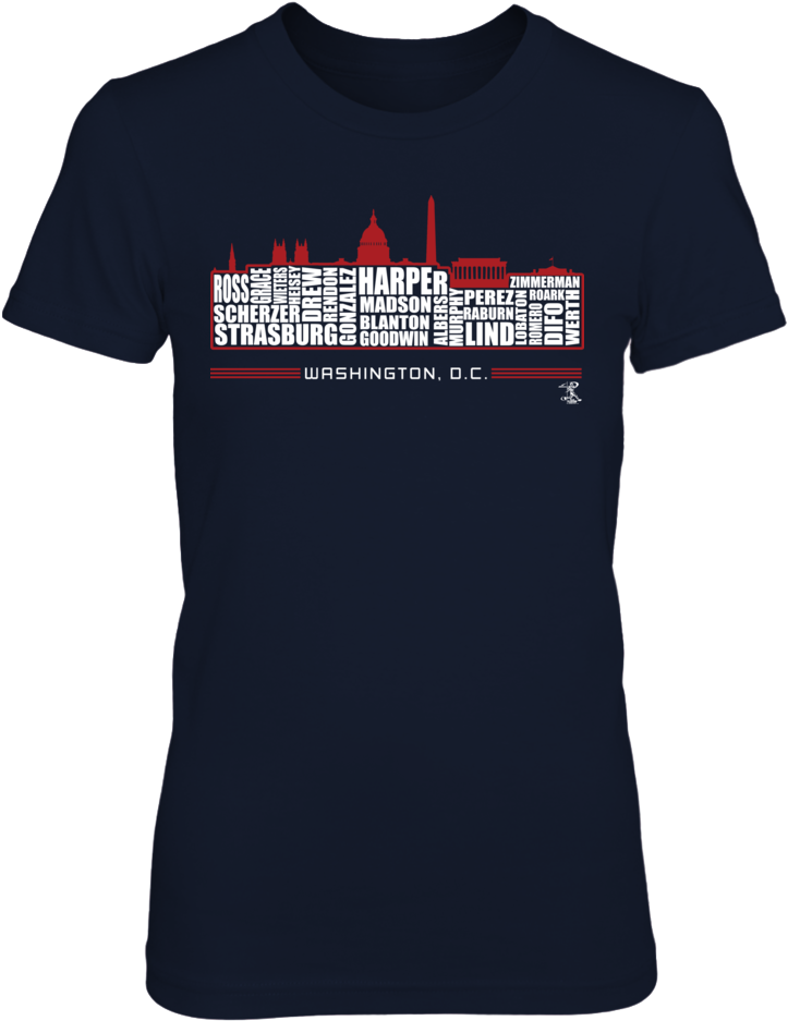 Bryce Harper - Washington D - C - Skyline T-shirt, - Mad Circle Skateboards Tshirt (1000x1000), Png Download
