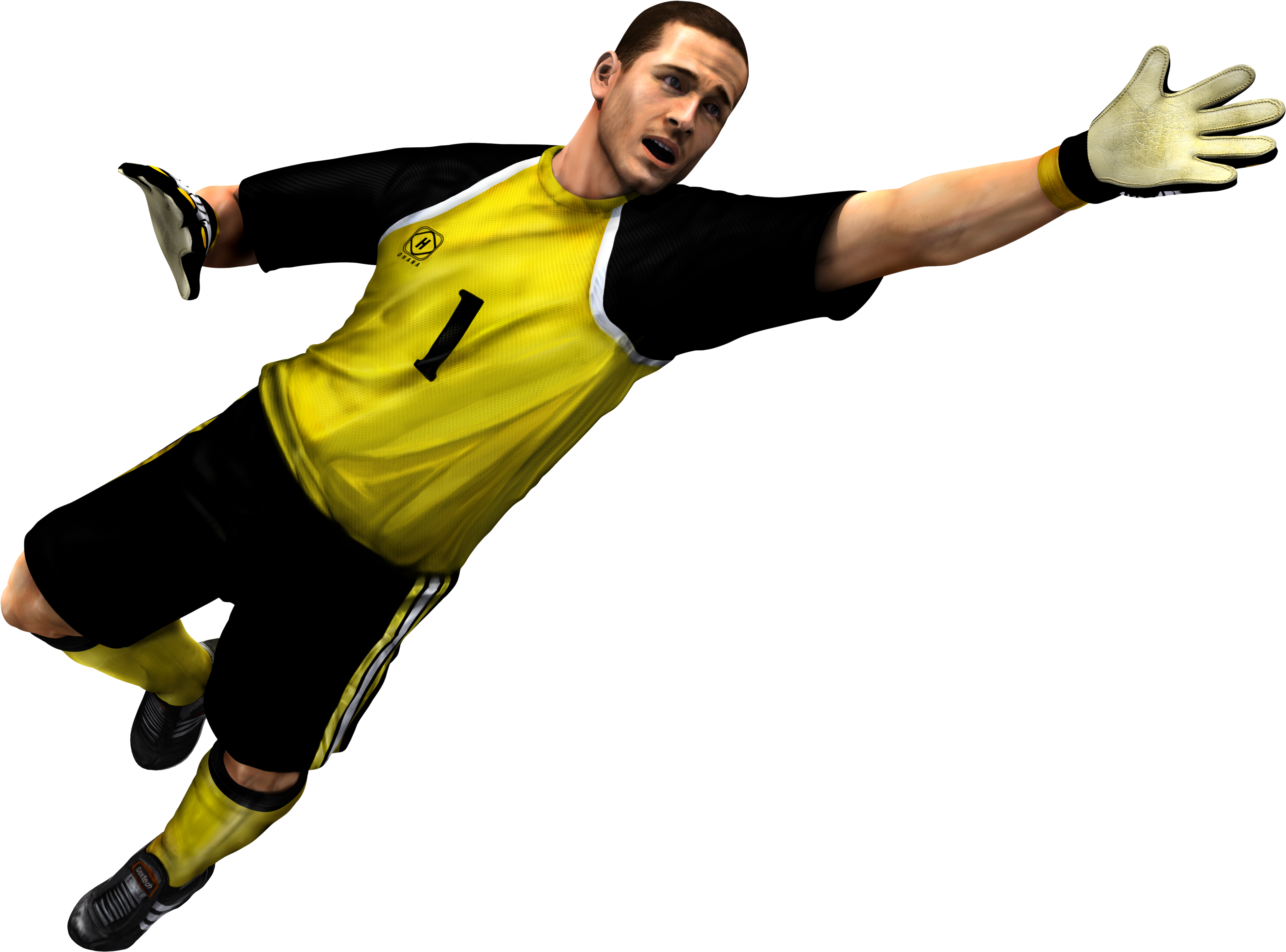 Soccer Goal Cartoon Png - Portero De Futbol Png (4500x3375), Png Download