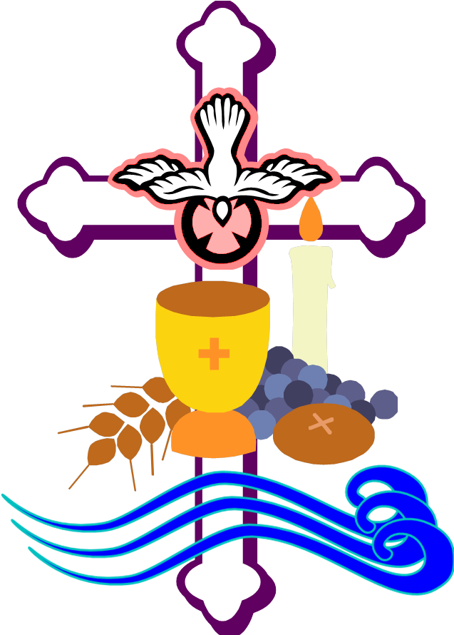 Pray Clipart Piety - Confirmation Eucharist (650x889), Png Download