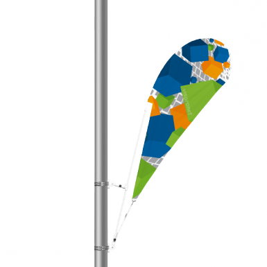 Bowflag® Drop Pole Banner - Street (385x385), Png Download