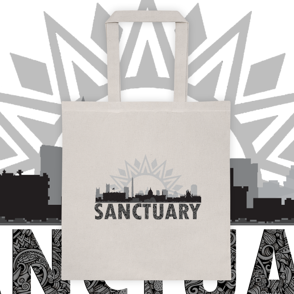 Sanctuary City - Washington Dc - Tote - This Land Is - Sanctuary City (1000x1000), Png Download