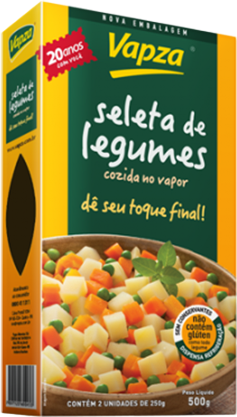 Feijao Carioca Vapza 500g (889x1096), Png Download