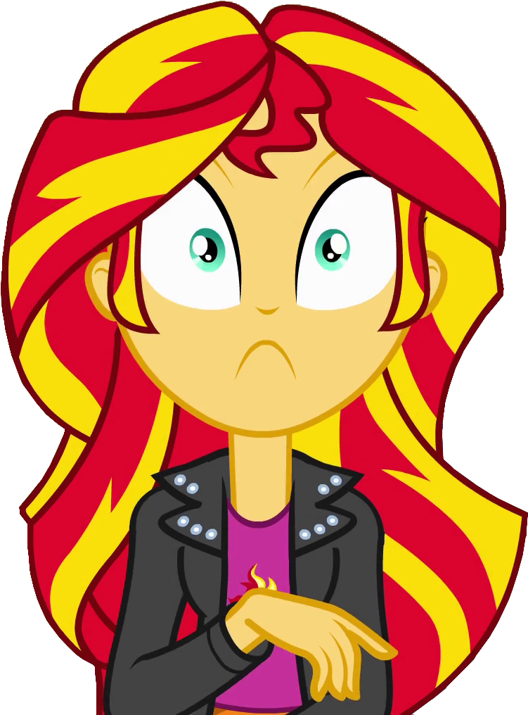 File 142335423891 - Sunset Shimmer Equestria Girl Shocked (887x1080), Png Download