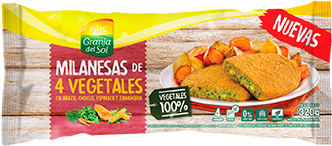 Milanesas De 4 Vegetales - Granja Del Sol Milanesas De Soja (350x440), Png Download