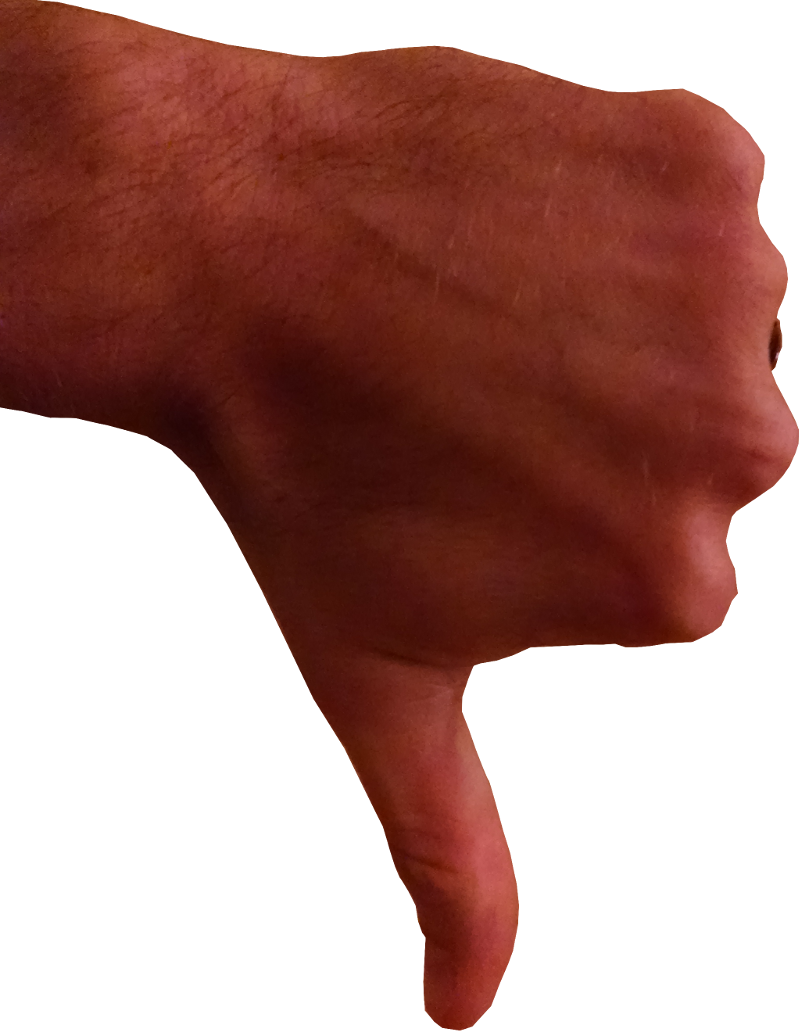 Download Thumbs Up Or Thumbs Down - Bronze (800x1032), Png Download