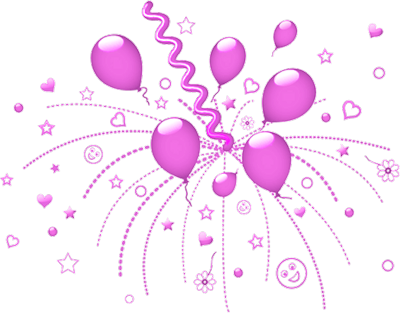 Psd De Fogos De Artifício De Balão, Free Vector - Party Balloons (400x313), Png Download
