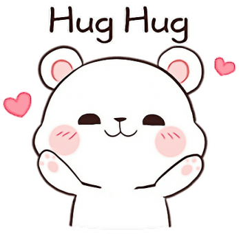 Hug (373x360), Png Download