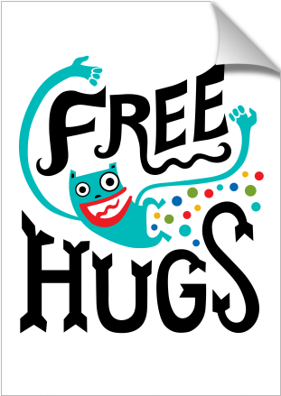 Free Hugs Print - Free Hug Logo (674x516), Png Download