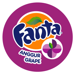 Fanta Orange Logo - Grape Fanta Circle Logo (420x350), Png Download