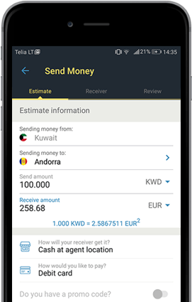 Transfer Money Around The World - Western Union Mobile Transfer (519x500), Png Download