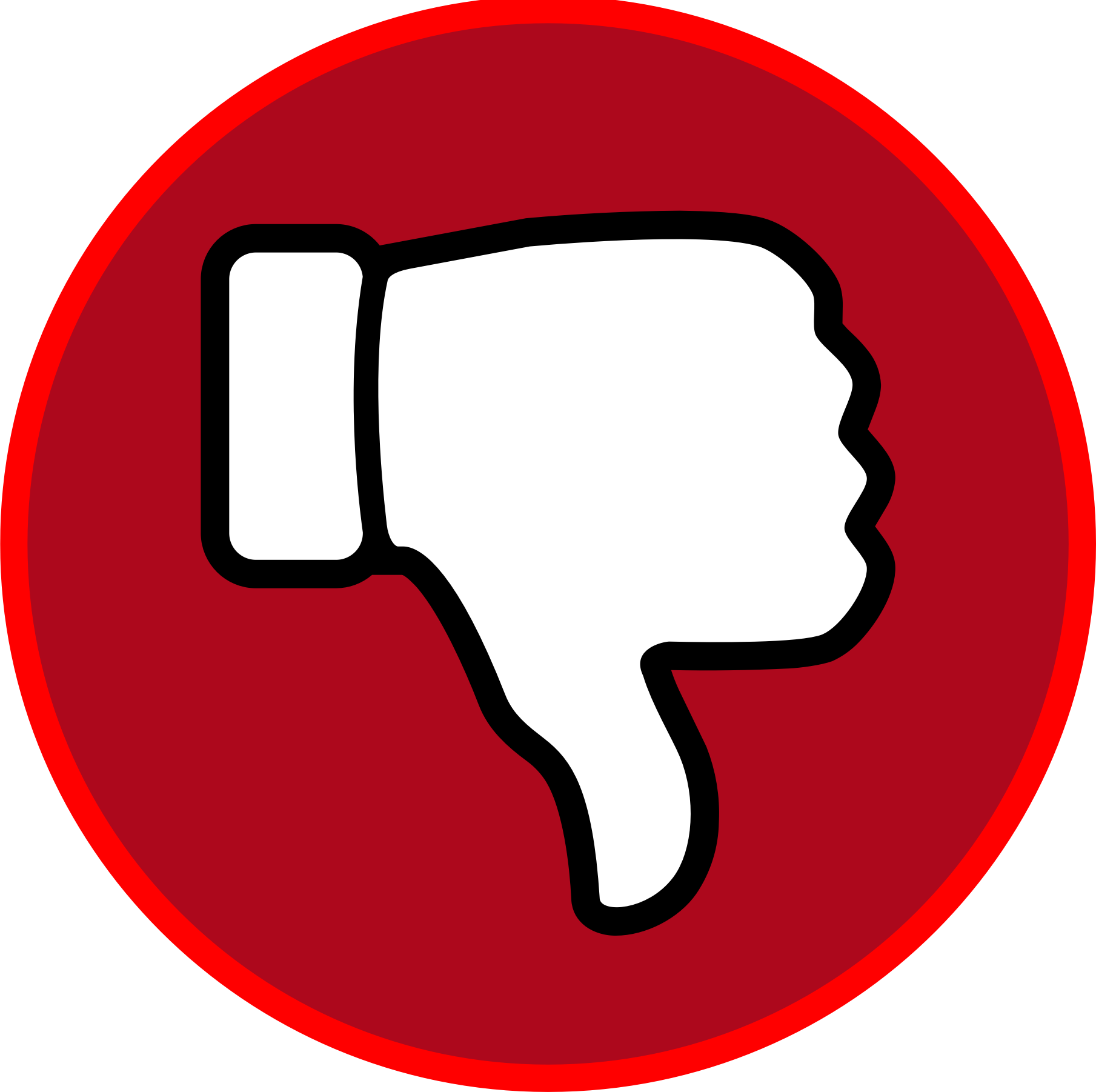Clipart Thumbs Down - Thumb Signal (1809x1802), Png Download