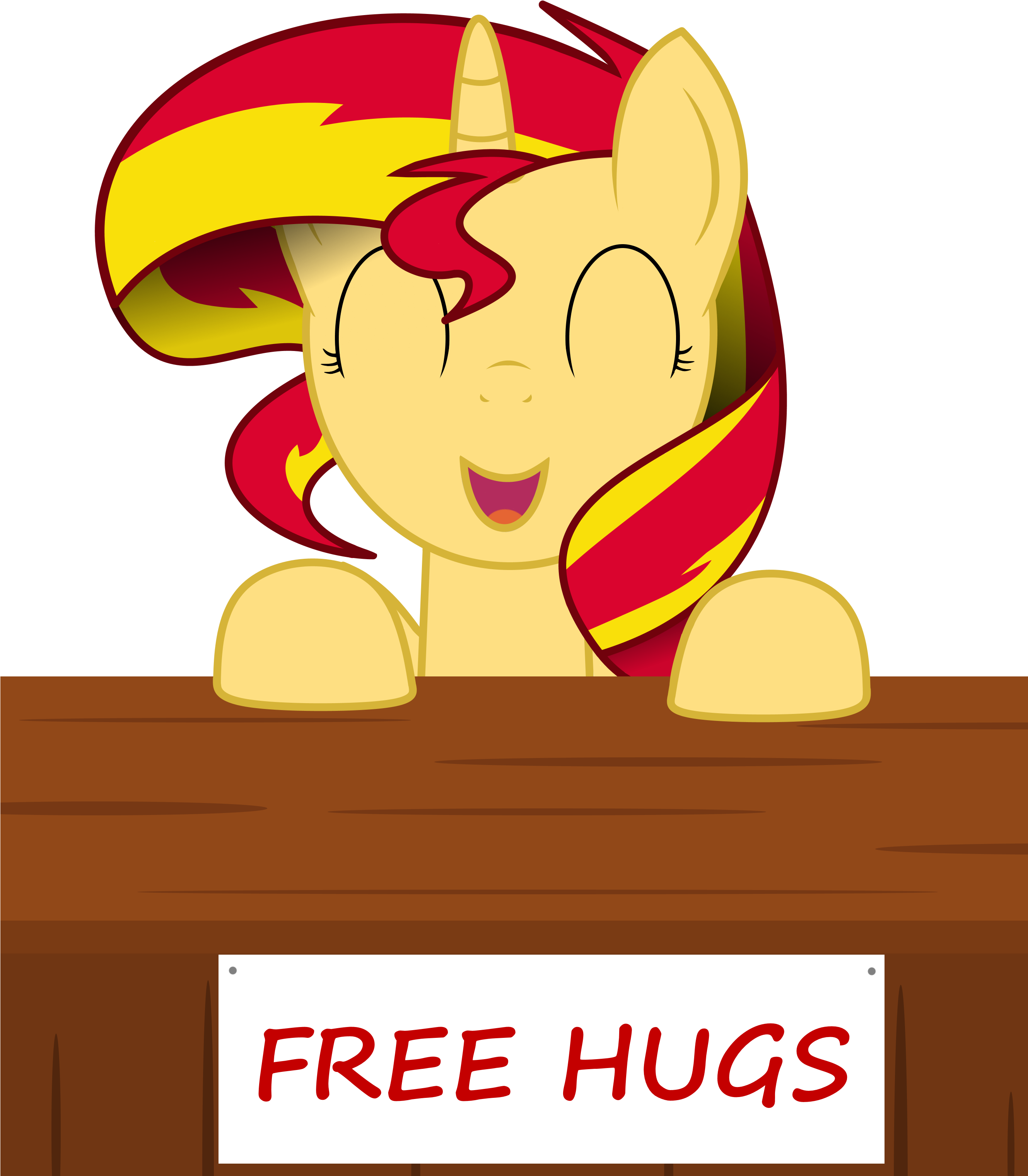 Sunset Shimmer Hug (2657x3200), Png Download