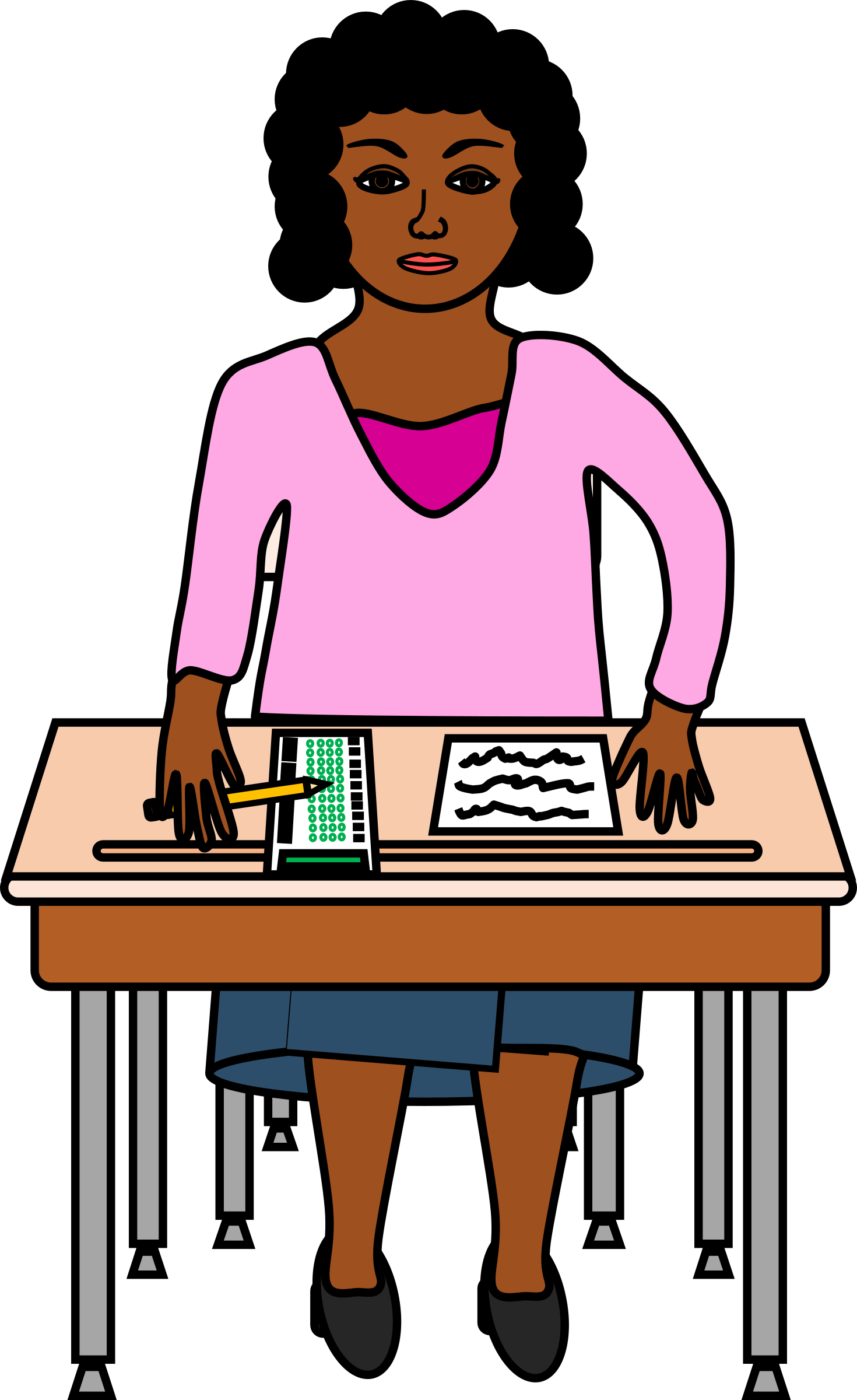 Taking A Standardized Test In Purple Image Free - Standardize Clip Art (490x800), Png Download