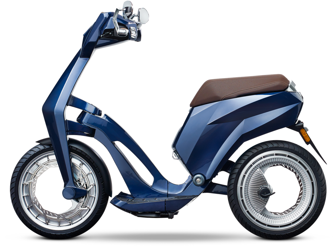 Ujet Scooters Profile Left Disp Closed High Seat Picadilly - Ujet Scooter (1200x969), Png Download