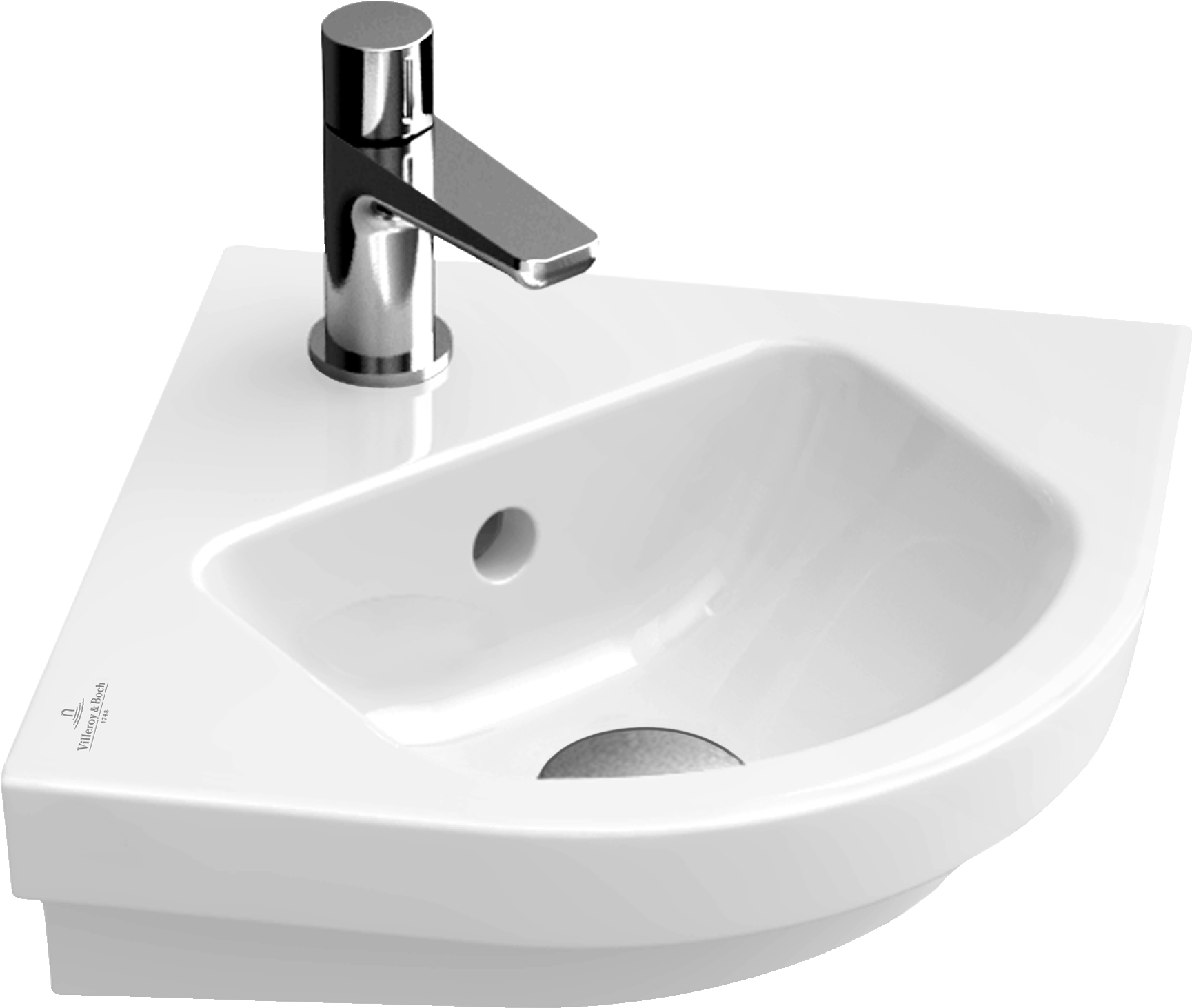 Sink - Villeroy & Boch Corner Handwashbasin Subway 2.0 (1750x1481), Png Download
