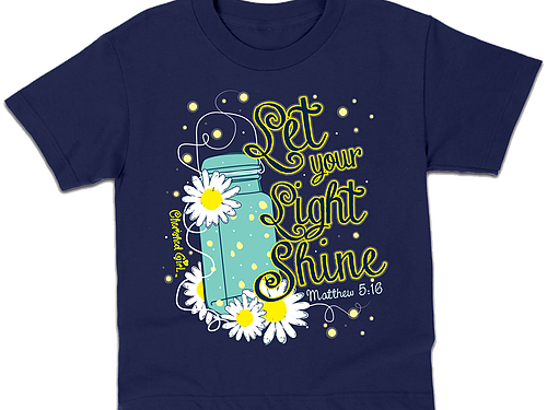 Kids T-shirt Lightning Bug - Let Your Light Shine Art Mason Jar (500x375), Png Download