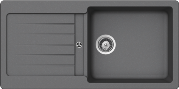 Schock Typos D 100l Single Bowl Inset Sink Typ D 100l - Evier Typos 1 Bac (600x600), Png Download