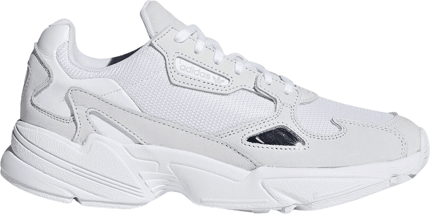 Wmns Falcon 'triple White' - Sneakers (849x424), Png Download