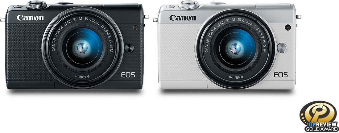 Canon Eos M100 - Digital Camera - Mirrorless (1330x615), Png Download