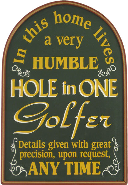 Hole In One Wall Decor - Golf A Hole In One (600x600), Png Download