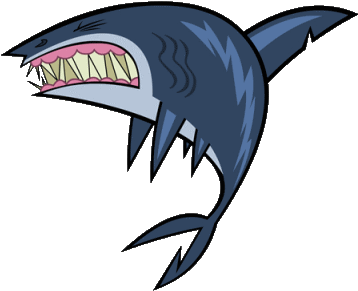 Shark 2 - Drama Total Tubarão Png (448x344), Png Download