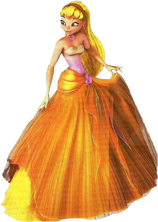 Stella Ma Ball Gown - Winx Club Stella Dress (519x707), Png Download