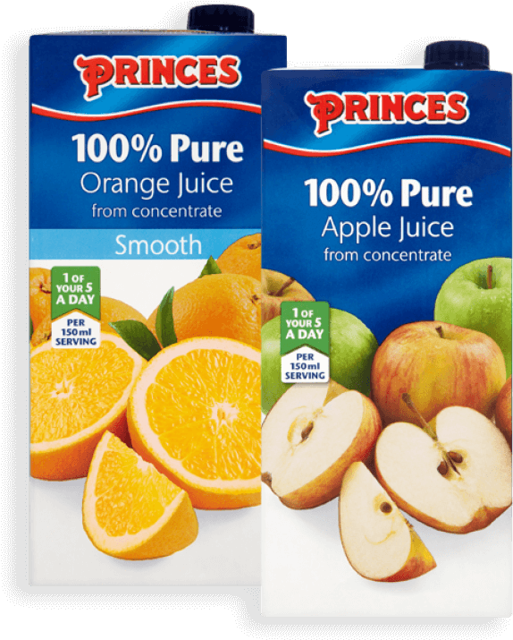Pure Fruit Juice - Princes Orange Juice (998x748), Png Download