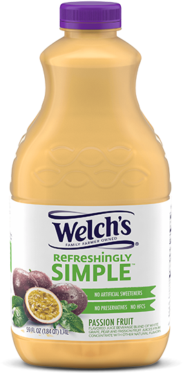 Thumbnail - Welch's Refreshingly Simple Passion Fruit (600x600), Png Download