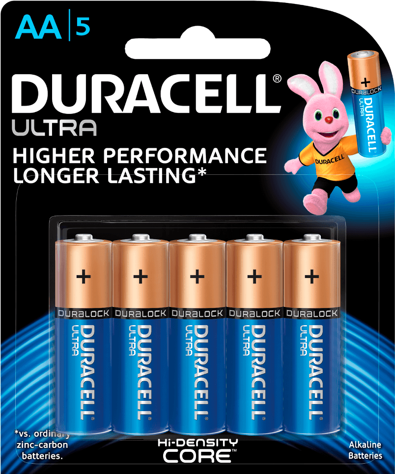 Ultra Alkaline Aa Batteries - Duracell Ultra Alkaline Batteries (1000x1000), Png Download